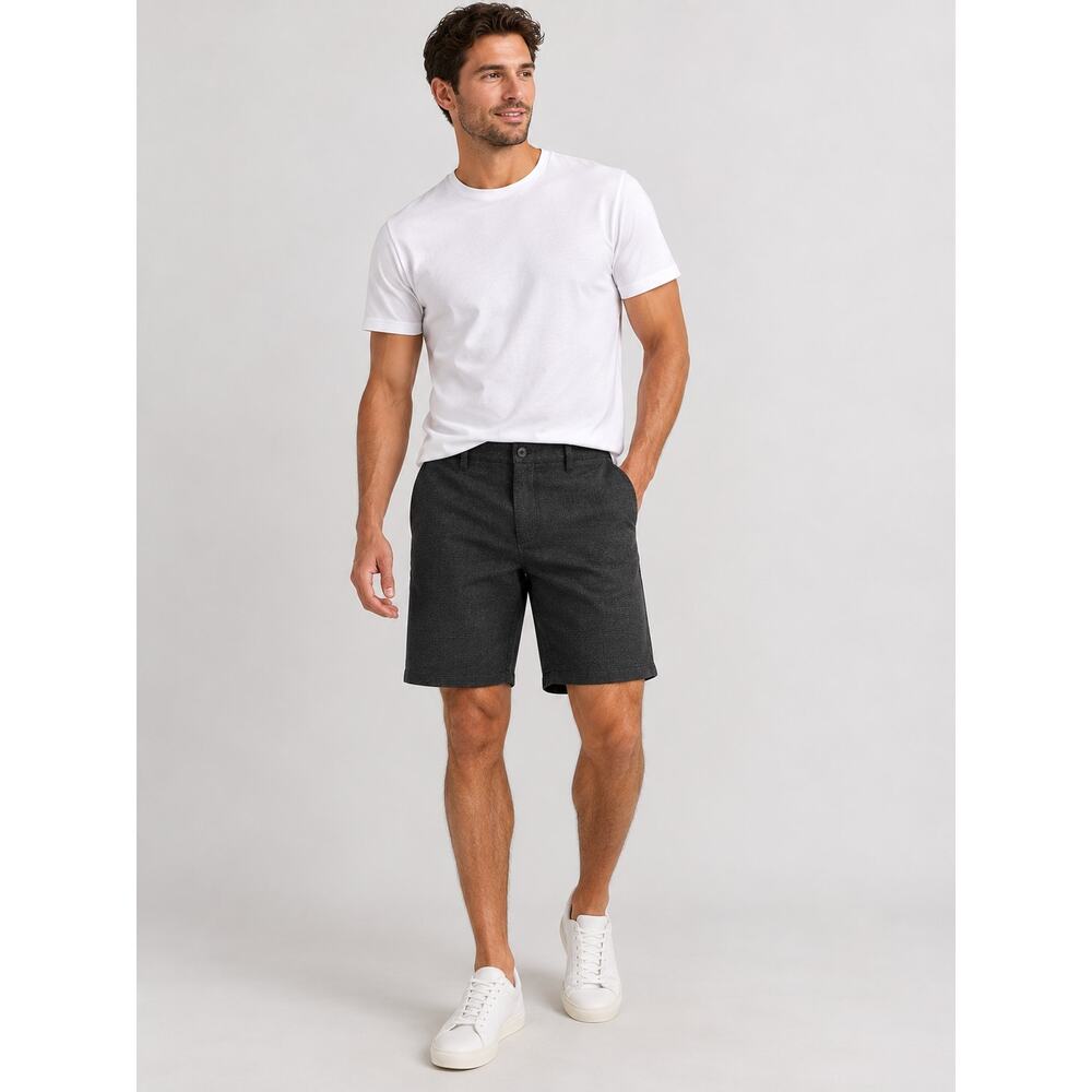 Thrills Jacob Plaid Shorts Dark Charcoal Men's Shorts - Size 34 - Picture 2 of 9